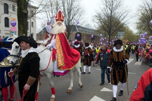 St Nicholas Parade with St Nicholas and Black Pete